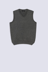 Grey Men's V Neck Sweater